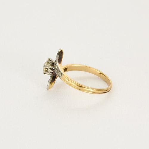 Bague 53 Bague en or jaune et blanc, diamants 58 Facettes B250579