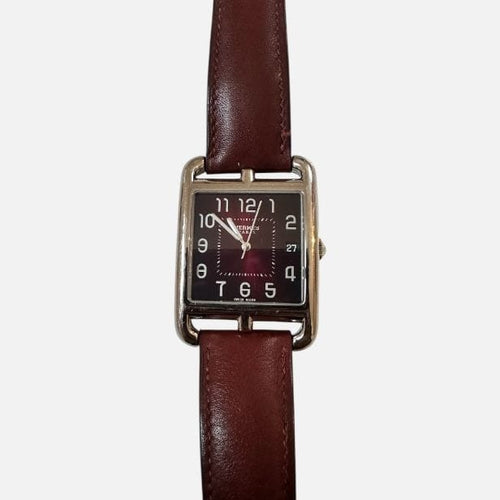 Montre HERMES - Montre Cape Cod en acier – grand modèle 58 Facettes