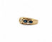 Bague 53 Bague en or jaune diamants et saphirs 58 Facettes