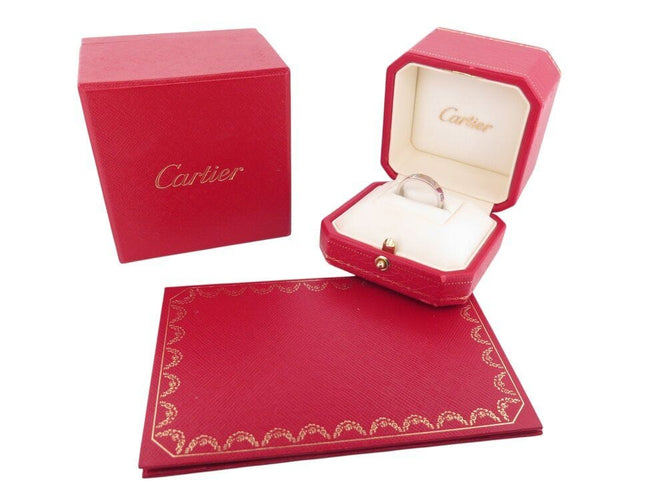 Bague 54 bague CARTIER love pm 1 diamant crb4050500 54 or blanc 18 carats 58 Facettes 267904