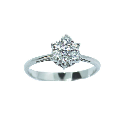 Bague 54 Bague contemporaine en or et diamants 58 Facettes Q121B(738)