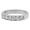 Bague 53 Bague Demi-alliance Or blanc Diamant 58 Facettes 578772RV