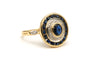 Bague 51 Bague contemporaine or jaune sertie de saphirs et de diamants (+-0.03ct) 58 Facettes 22982