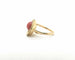 Bague Bague en or jaune avec corail central 58 Facettes 6731