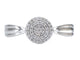 Bague 54 Bague entourage en or blanc avec diamants 58 Facettes 2001