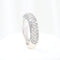 Bague 52 Bague en or blanc 18 carats pavée de diamants 58 Facettes VV1-C