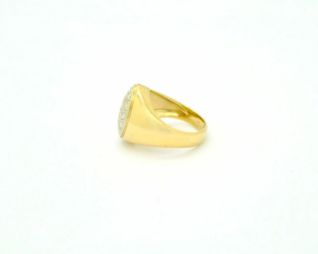 Bague Bague en or jaune sertie de diamants de 0,38 ct 58 Facettes 9543