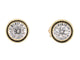 Boucles d'oreilles Boucles d'oreilles en or avec un diamant taille brillant 58 Facettes 2093