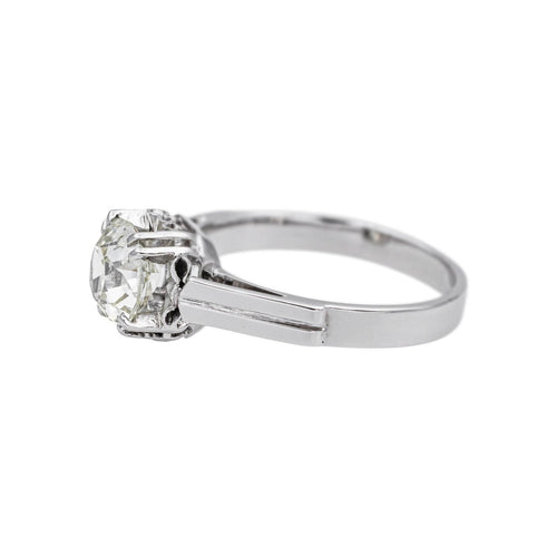 Bague Solitaire Platine Diamant