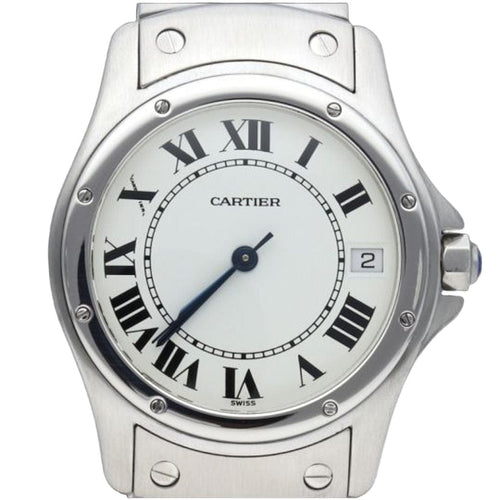 Montre Cartier Montre Santos Ronde 33Mm Automatique 58 Facettes MT41527