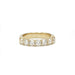 Bague 55 Demi-Alliance - or jaune et diamants 58 Facettes 240238R