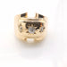 Bague 57 Bague tank or jaune diamants 58 Facettes