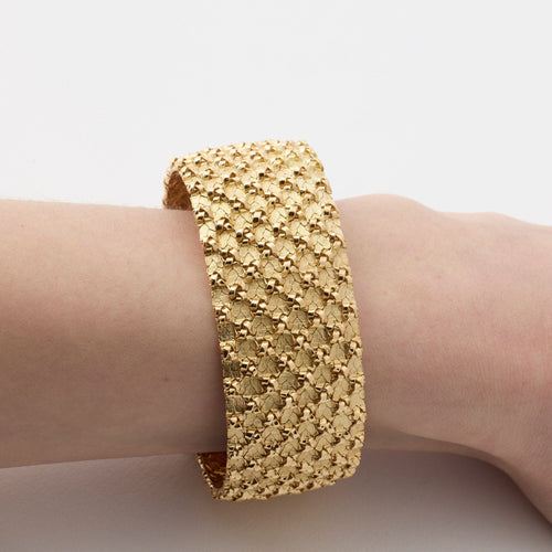 Bracelet Bracelet Manchette Or Jaune 58 Facettes