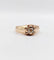 Bague 55 Bague jonc antique or rose 14k diamant taille ancienne 0,30 carats (circa 1906) 58 Facettes A06289