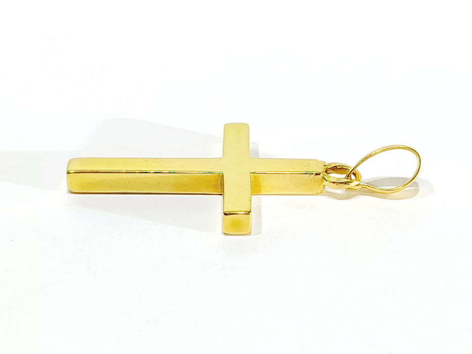 Pendentif Croix en or jaune 58 Facettes