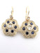 Boucles d'oreilles Boucles d'oreilles en or jaune avec saphirs et diamants 58 Facettes