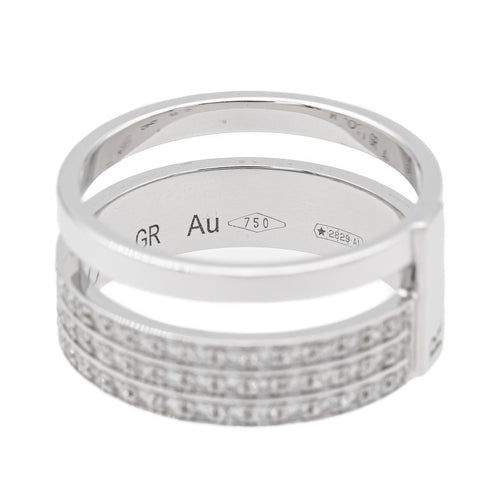 Bague 53 Repossi Bague Berbère Or blanc Diamant 58 Facettes 2559176CN