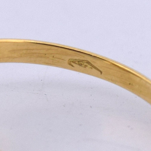 Bague 55 Bague victorienne en or jaune 18 carats, saphir et diamants 58 Facettes AN559