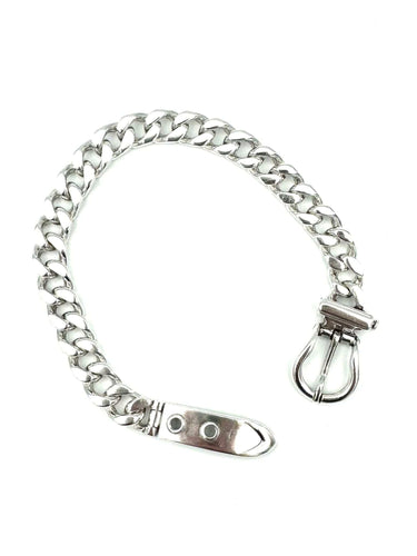 Bracelet HERMES. Collection "Boucle sellier", bracelet vintage argent PM 58 Facettes