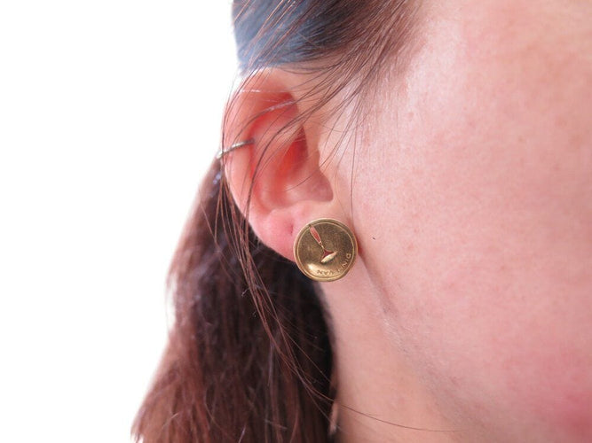 Boucles d'oreilles boucles d'oreilles DINH VAN puces punaises en or jaune 18k 3.8gr  s 58 Facettes 268999