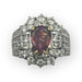 Bague Bague deux ors tourmaline et 50 diamants 58 Facettes 149051460