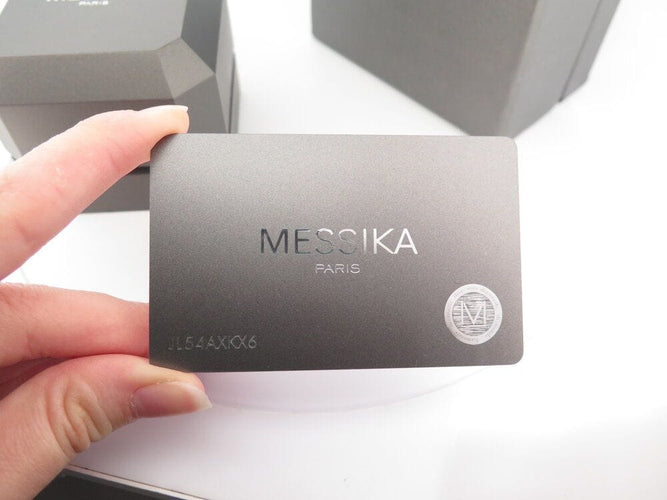 Bague 55 bague MESSIKA glam'azone 2 rangs 06173-wg diamants 0.15ct t55 or 18k 58 Facettes 268297