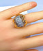 Bague 54 Importante bague or jaune sertie de 33 diamants, vers 1960 58 Facettes AB391