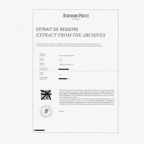 Montre Audemars Piguet Montre Royal Oak Or Jaune 18K 58 Facettes MT42377