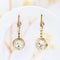 Boucles d'oreilles Boucles d'oreilles vintage en or jaune du XXe siècle avec diamants naturels 58 Facettes