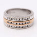 Ring 55 3-band gold ring with diamonds 58 Facettes E361000