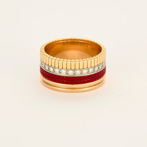 Bague 60 BOUCHERON- Quatre Red édition large modèle 58 Facettes AB67