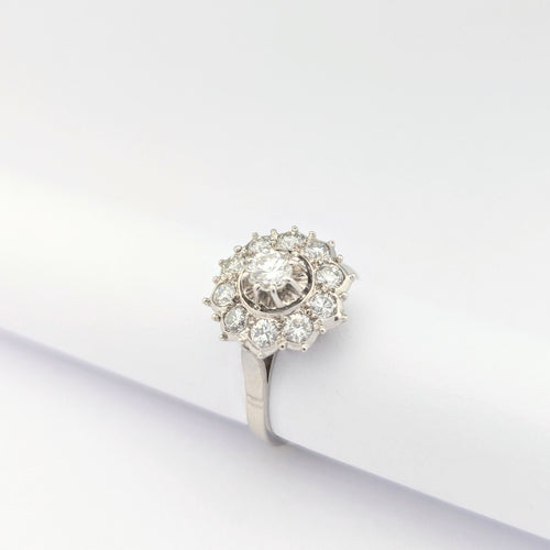 Bague 53 Bague or blanc et diamants 58 Facettes 31310