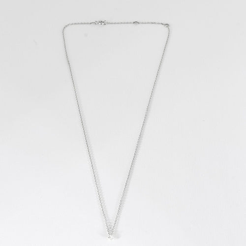 Collier COLLIER OR BLANC DIAMANT 0,10ct 58 Facettes M8927