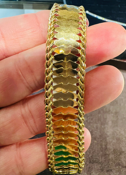 Bracelet or jaune époque 1950