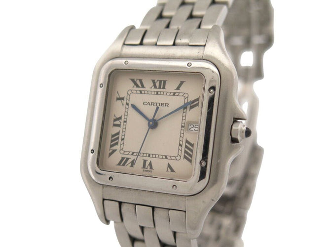 Montre montre CARTIER panthere gm 130000c quartz 41 mm acier   +boite 58 Facettes 269447