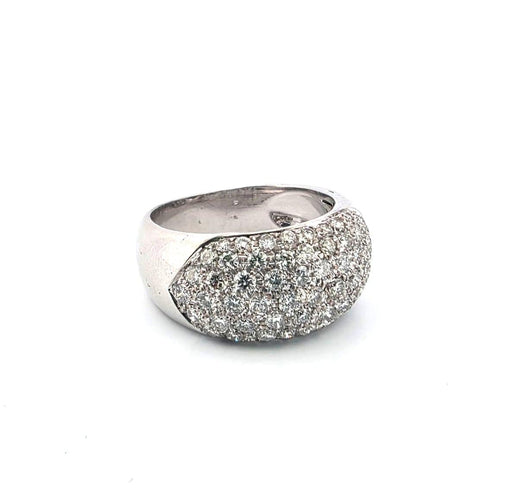 Bague 56 Bague en or blanc avec diamants 58 Facettes
