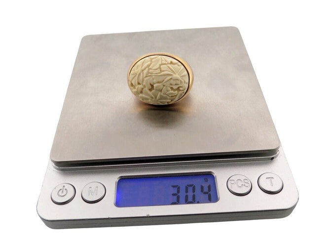 Bague 55 bague POMELLATO victoria engraved t55 en or jaune 18k agate & diamant 58 Facettes 268834