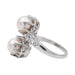 Bague Bague Toi et moi Or blanc Perle, Diamant 58 Facettes 3110014CN