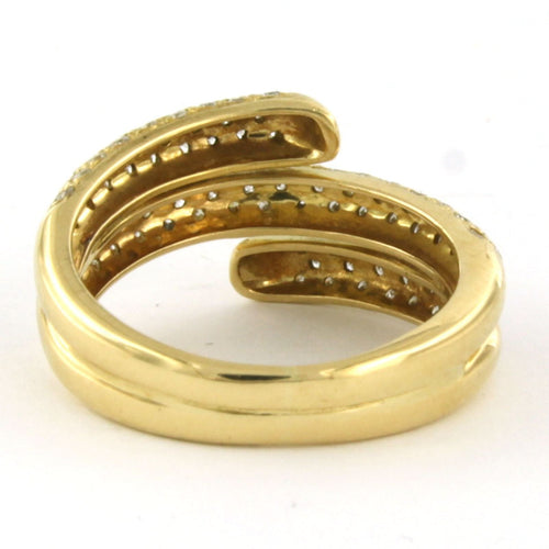 Bague 53 Bague en or jaune sertie d'un diamant taille brillant jusqu'à 1,00 ct 58 Facettes