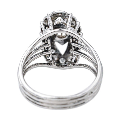 Bague 54 Bague Marquise Or blanc Diamant 58 Facettes 4261859RV