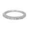 52 Bague  Demi-alliance  Or blanc Diamant 58 Facettes 4286142CN
