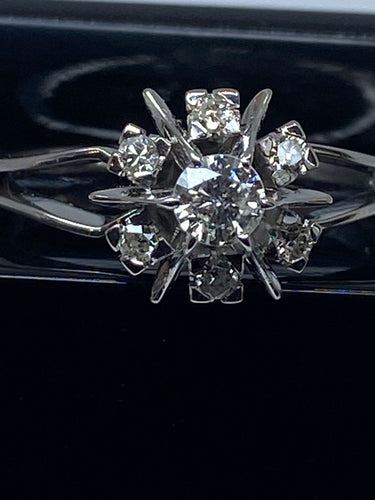 Bague Margueritte en Or blanc & Diamants