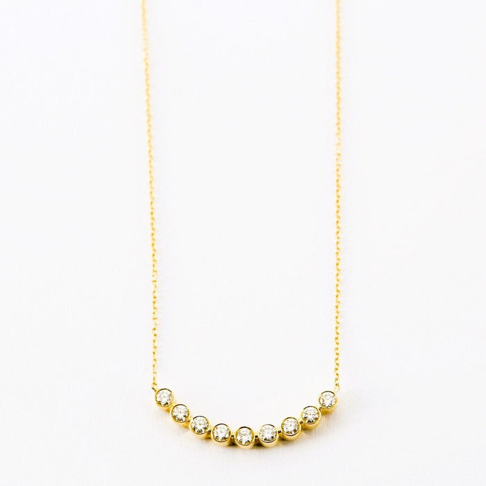 Collier Collier diamants en or jaune 58 Facettes