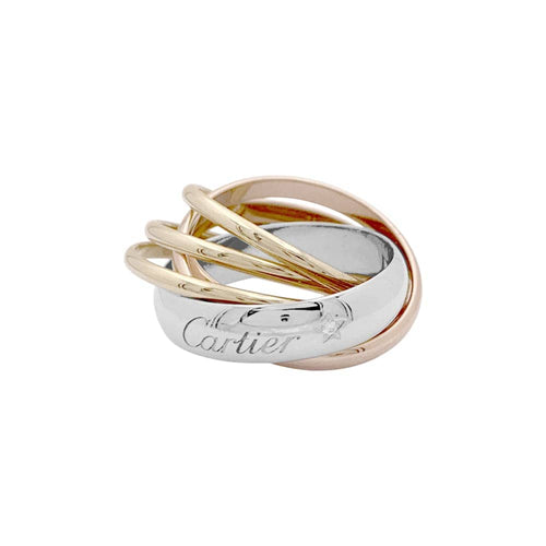 Bague 54 Bague Cartier, "Trinity", 3 tons d'or. 58 Facettes 35125