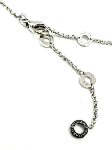 Collier BVLGARI. Collection « Cicladi », collier en or blanc 18 carats 58 Facettes