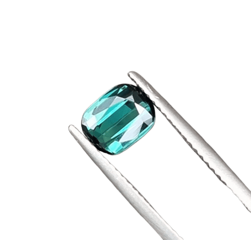 Gemstone Tourmaline bleue néon 1,31cts 58 Facettes 7