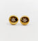 Boucles d'oreilles Puces d'oreilles art deco or jaune 18k diamants tailles anciennes (circa 1950) 58 Facettes A05930