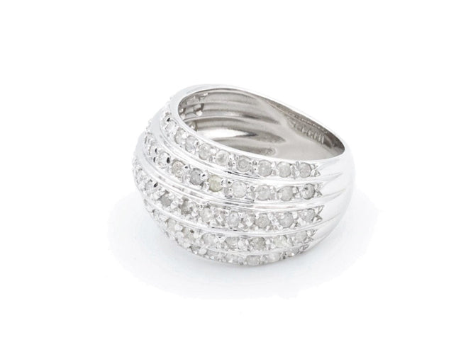Bague 54 Bague Or blanc Diamant 58 Facettes 1589226CN