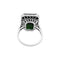 Bague 51 Bague or blanc et platine sertie d'une tourmaline et de diamants. 58 Facettes 34918