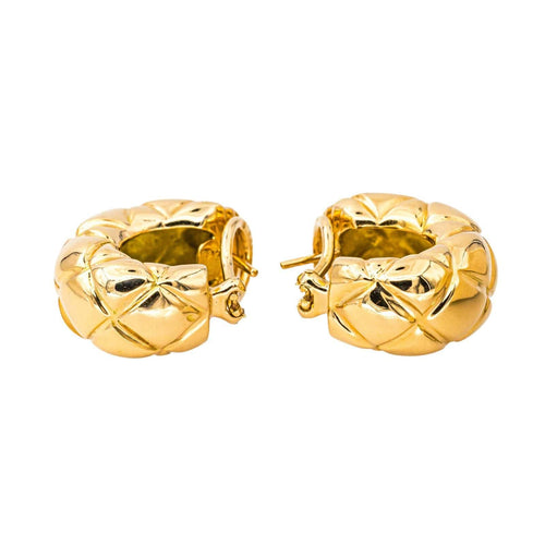 Boucles d'oreilles Chaumet Boucles d'oreilles Demi créoles  Or jaune 58 Facettes 4501034CN